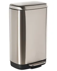 Tretmülleimer 30 L ECOCOLLECT Metall Silber_992707