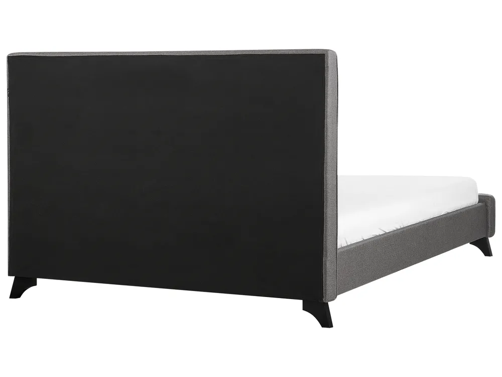 Bett mit Lattenrost Stoff AMBASSADOR 140 x 200 cm Grau_914095