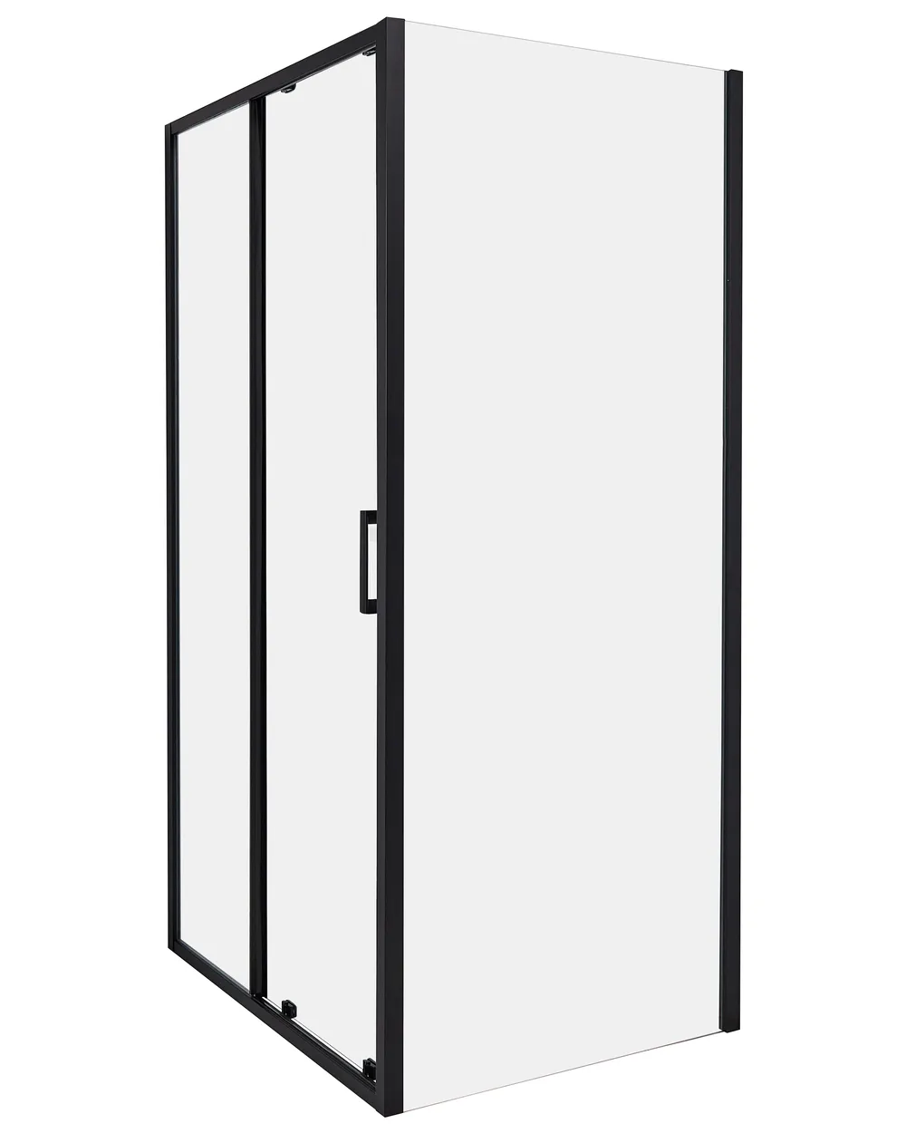 Duschkabine YORO 80 x 100 x 185 cm Schwarz