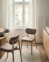 Esszimmerstuhl 2er Set MILLS Bouclé Hellbraun / Taupe