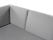 Garden Corner Sofa with Table 6 Seater CASTELLA Metal Grey Left Hand_555366