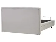 Bett verstellbar Stoff DUKE 160 x 200 cm Hellgrau_973586