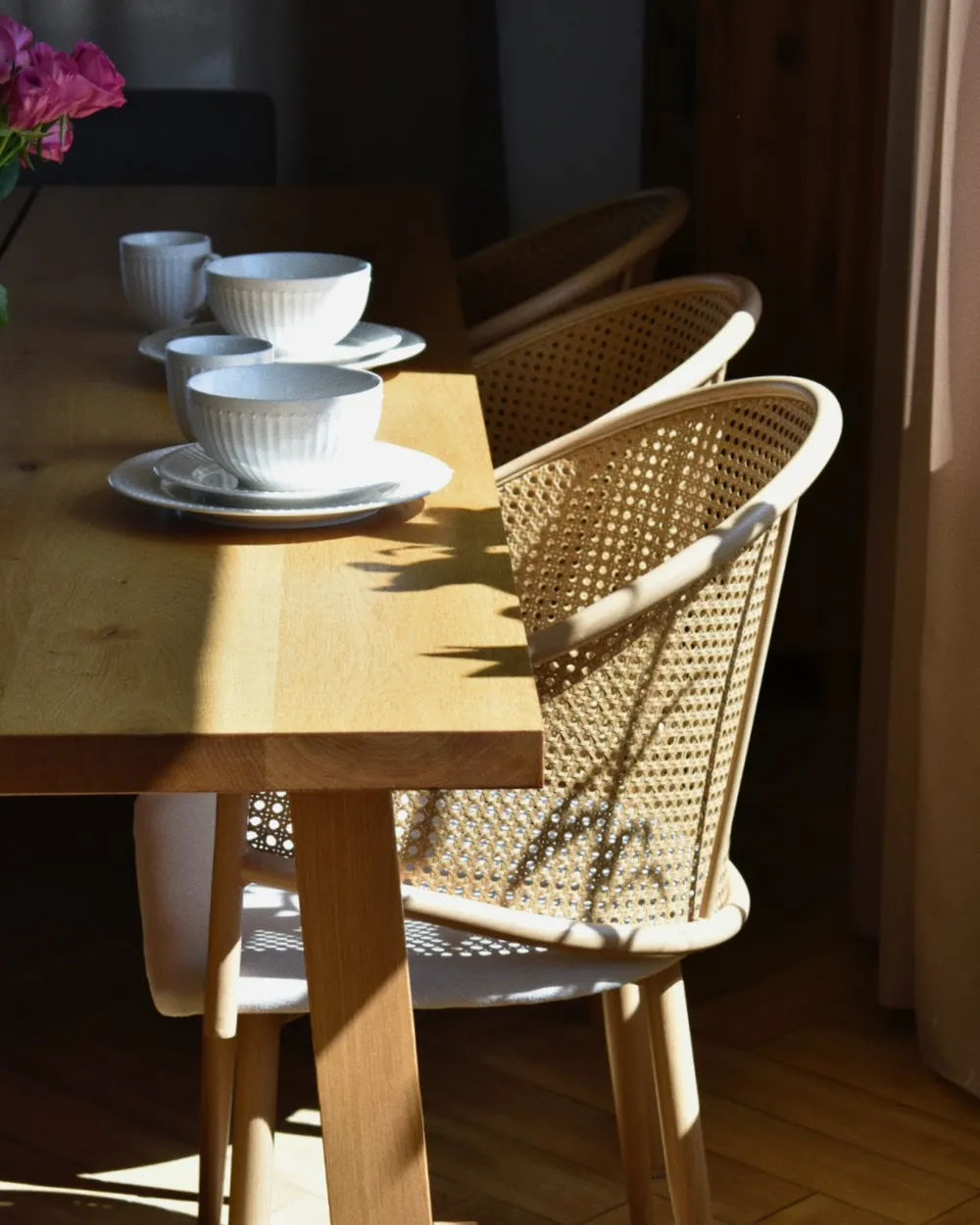 Set of 2 Dining Chairs WEIMAR Metal Light Brown_1005161