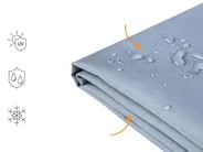 Zaščitna ponjava CHUVA 250 cm 165 cm 65 cm Siva_929789