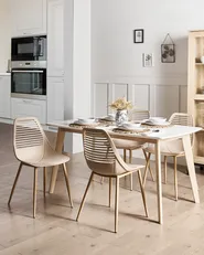 Esszimmerstuhl 4er Set MONTELLO Beige_948823