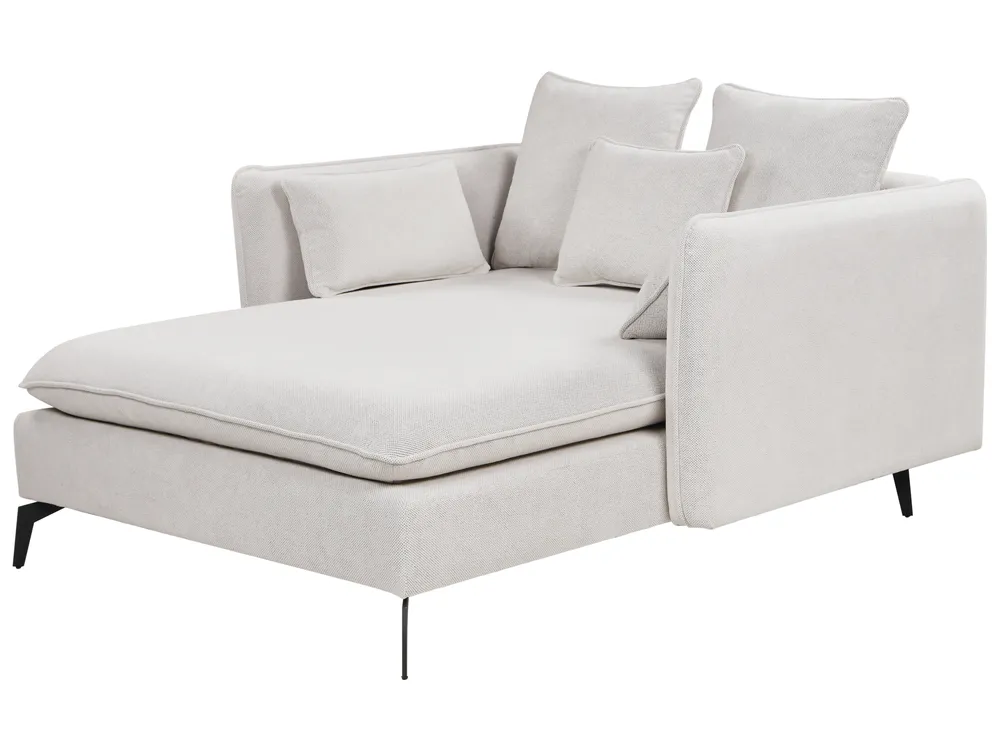 Chaise Longue CHARMES Fabric Light Beige_894547