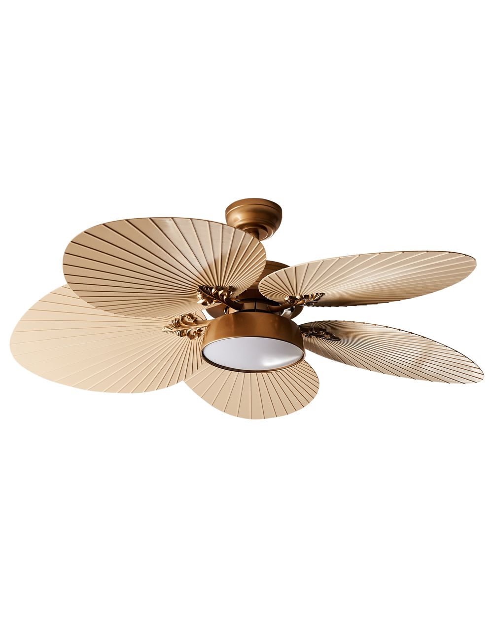 Plafondventilator met verlichting BORMEJO met afstandsbediening LED Goud