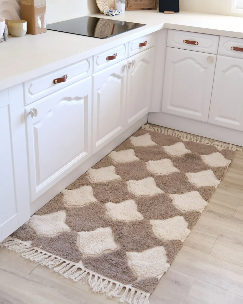 Rug SINOP Beige 80 x 150 cm Cotton_987796