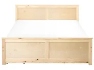 Bed with 2 Drawers DAUPHIN Pine Wood Light Brown 140 x 200 cm (EU Double)_1059843