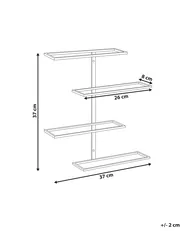 Wall Mounted Wine Rack EINSTEINIUM Metal Black_962661