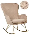 Schaukelsessel ANASET Bouclé Sandbeige