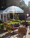 Patio Parasol 155 cm MONDELLO Light Blue
