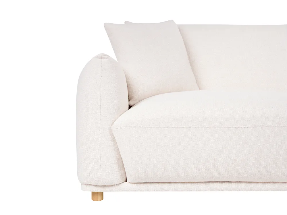 Sofa 3-Sitzer JUBEK Stoff Cremeweiß_1081539