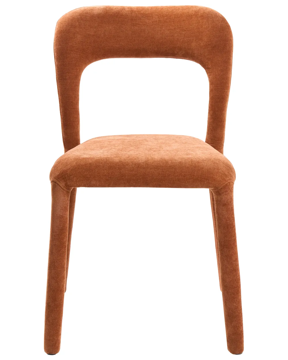 Set of 2 Chairs LAKEVILLE Chenille Golden Brown_1118640