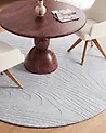 Kunstfellteppich ONTAKE Hellgrau ø 160 cm