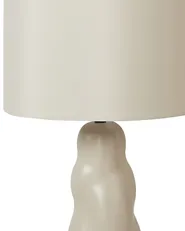 Table Lamp VILAR Ceramic Beige_897340