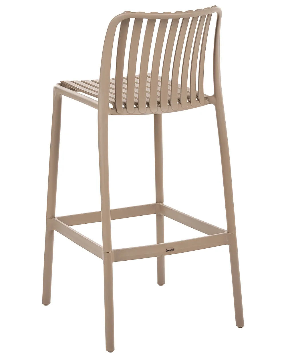 Set mit 2 Barstühlen ARICCIA Kunststoff Hellbraun_1149246