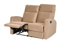 Sofa manuell verstellbar 2-Sitzer VERDAL Samtstoff Hellbraun_1081249