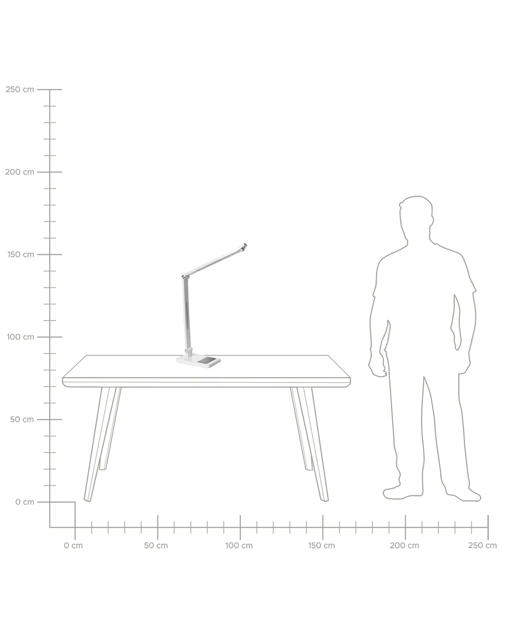 LED Desk Lamp LEPUS with Motion Sensor White_1048833
