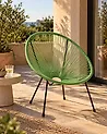 Gartenstuhl ACAPULCO II Polyrattan Grün