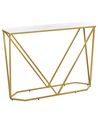 Konsolentisch HAZEN Marmor Optik / Gold