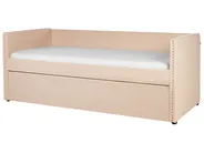Ausziehbett Bouclé TROYES 90 x 200 cm Pfirsichrosa_906968