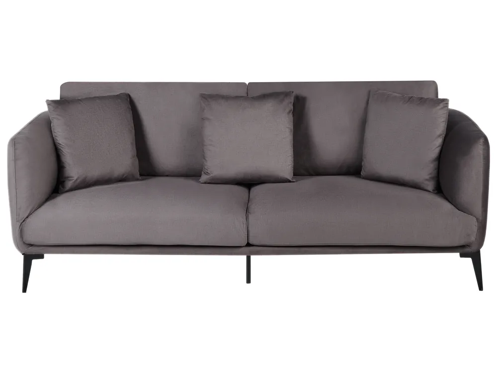 Sofa 3-Sitzer BODUM Samtstoff Taupe