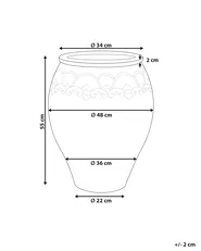 Plant Pot PYRUS 48 cm Brown_930803