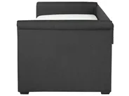 Ausziehbett Stoff LIBOURNE 80 x 200 cm Dunkelgrau_770626