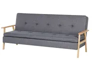 Sofa Bed 3 Seater TJORN Fabric Grey_813485