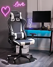 Office Chair GAMER Faux Leather White_1179252