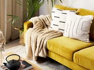 Blanket NAMDU 125 x 150 cm Sand Beige_839542