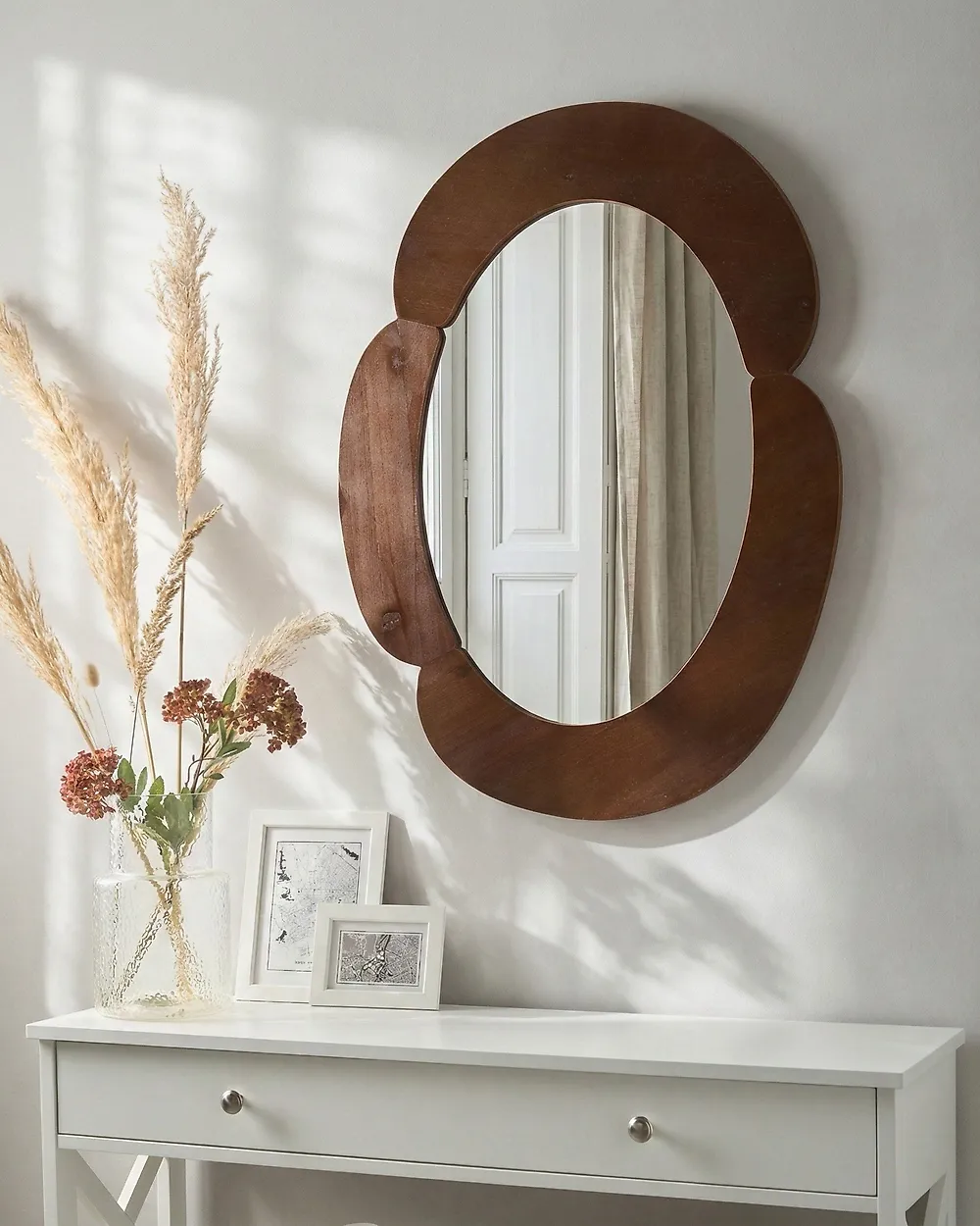 Wandspiegel ALVENA 60 cm 80 cm Dunkelbraun_1174584