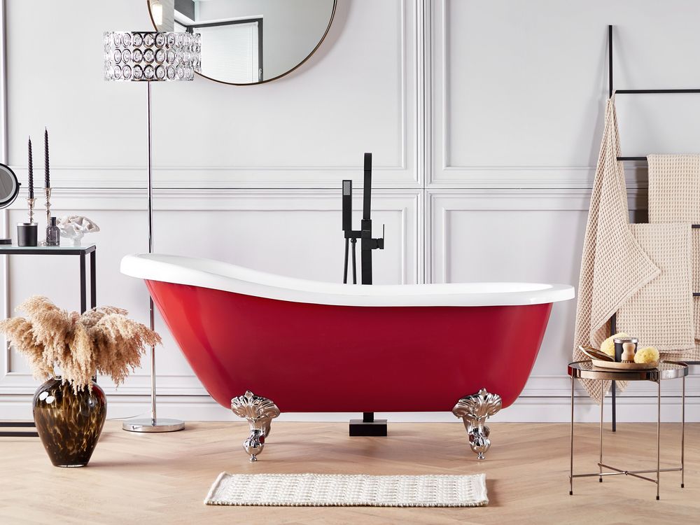 Freestanding Bathtub CAYMAN 1700 x 760 mm Red
