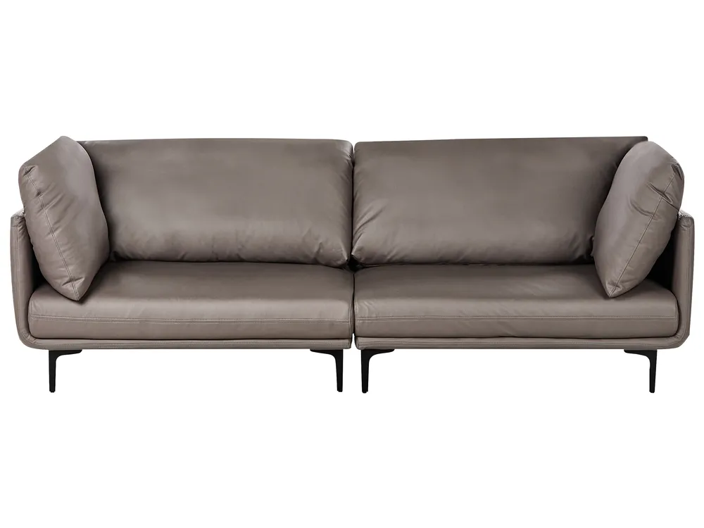 Sofa 3-Sitzer REVSNES Stoff Braun