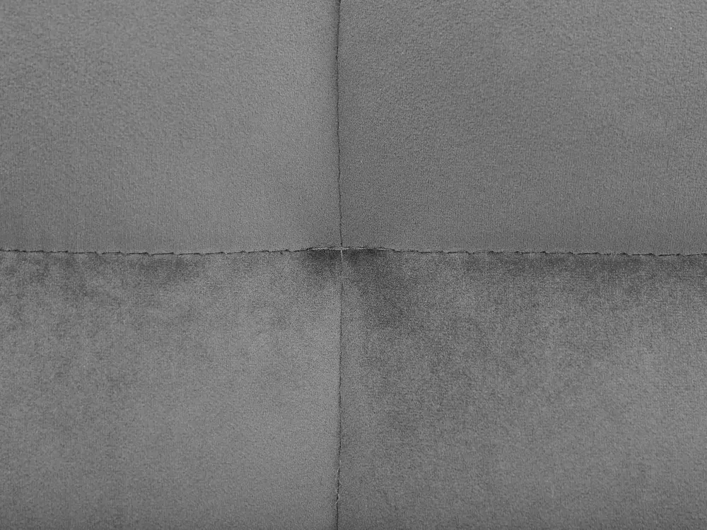 Krevet Samet SENLIS 160 x 200 cm Sivi_740848