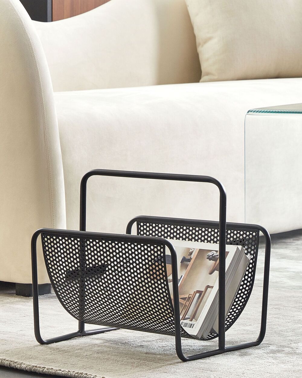 Magazine Rack BELA Metal Black