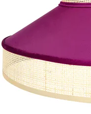 Pendant Lamp BATALI Rattan Fuchsia Pink_836954