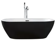 Freestanding Bathtub NEVIS 1600 x 750 mm Black_806459
