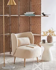 Sessel OTSBY II mit Kissen Bouclé Beige_942038