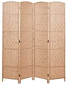 Raumteiler 4-teilig LAPPAGO 163 cm 170 cm Naturfarben