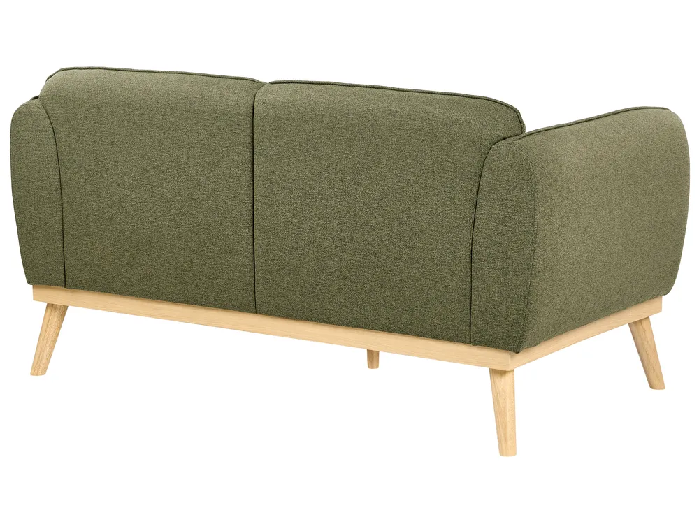 Living Room Set 5 Seater LJUNG Fabric Olive Green_1076570