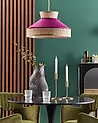 Hängeleuchte BATALI Rattan Fuchsia