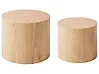 Couchtisch 2er Set MANTI Hellbraun