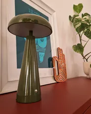 Wireless LED Table Lamp BOCONO with Dimmer Metal Green_987894