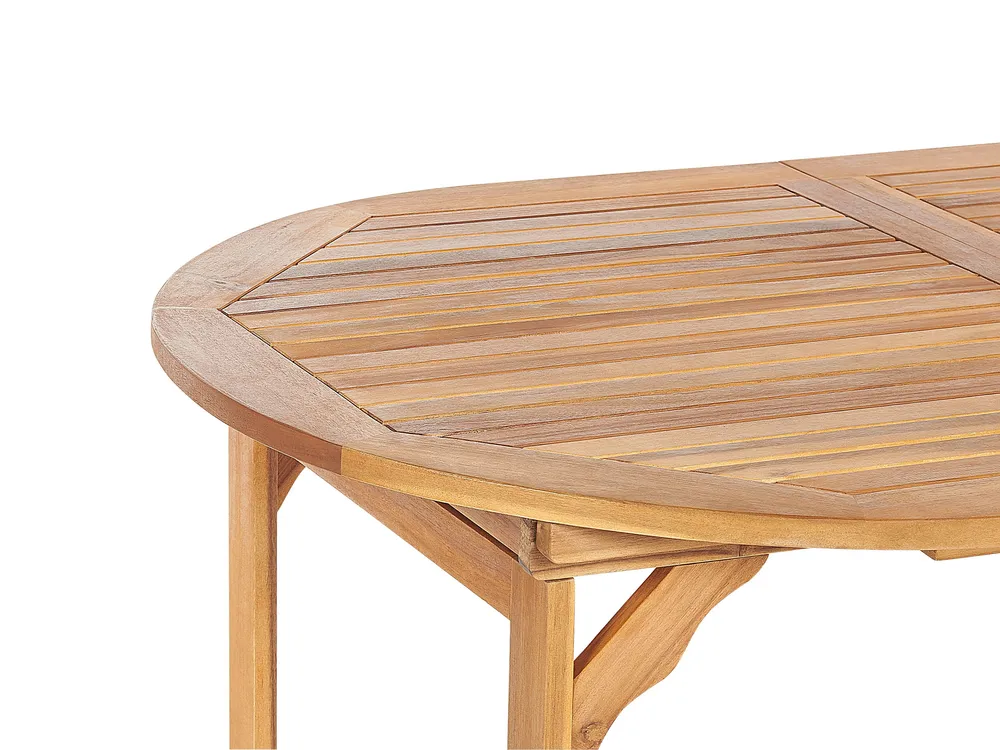 Gartenmöbel Set 8-Sitzer MAUI PREMIUM Akazienholz Hellgrün_990858