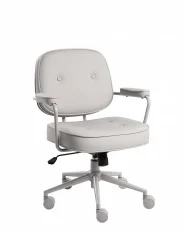 Schreibtischstuhl PARAMUS Kunstleder Grau_1154650