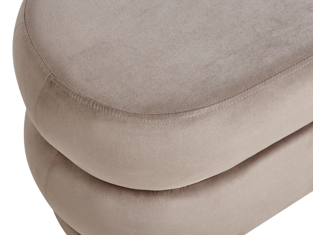 Polsterbank ELLENDALE Samtstoff Taupe_937047