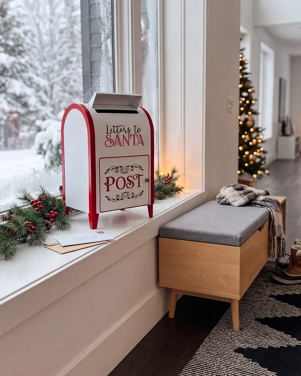 Santa Post Box VETELI 40 cm White_1185438