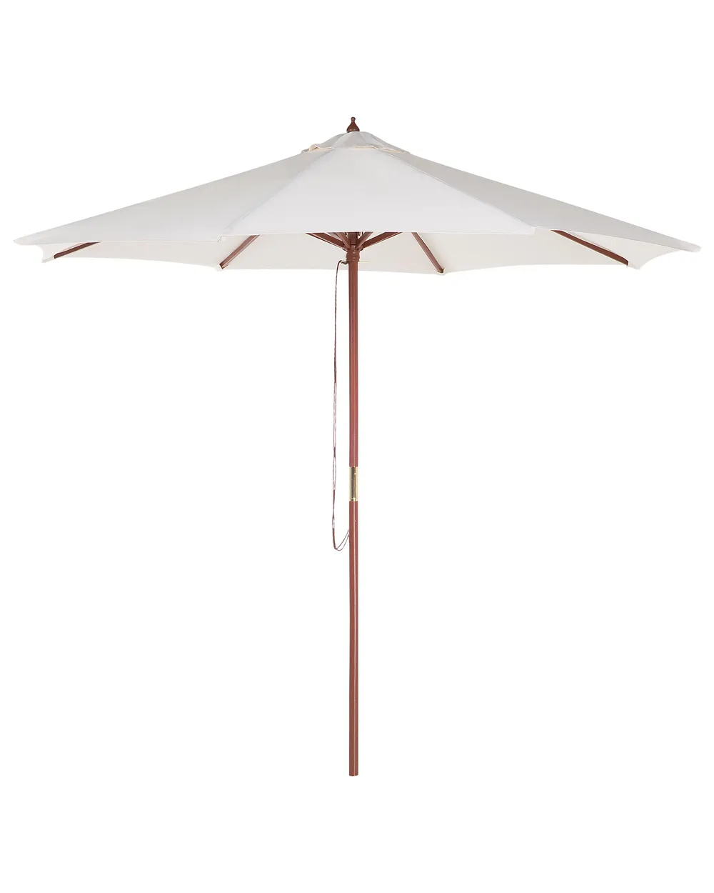 Gartenmöbel Set 4-Sitzer AGELLO mit Schirm (12 Optionen) Akazienholz Braun_923482